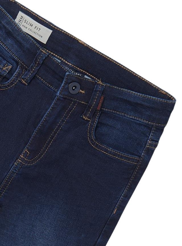 Pantaloni Jeans Mayoral Slim Fit Blu Navy per Bambino