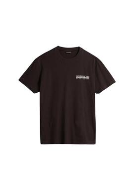 Maglietta Napapijri Hill SS Marrone Unisex