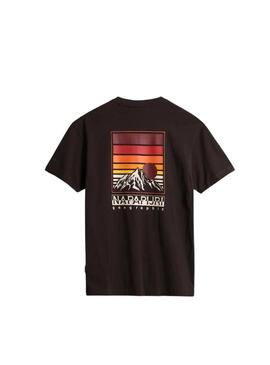 Maglietta Napapijri Hill SS Marrone Unisex