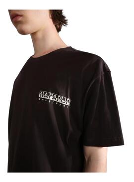Maglietta Napapijri Hill SS Marrone Unisex