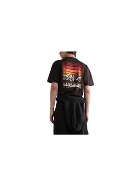 Maglietta Napapijri Hill SS Marrone Unisex
