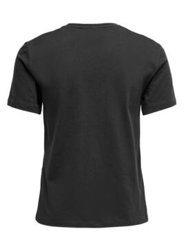 T-Shirt Only Kita Stampa Farfalle Nero Donna