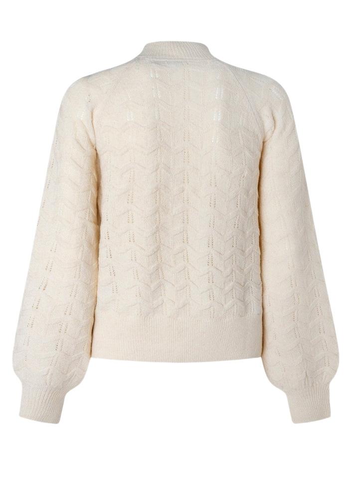 Pullover Pepe Jeans Briseis Calado Beige per Donna