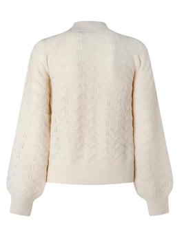 Pullover Pepe Jeans Briseis Calado Beige per Donna