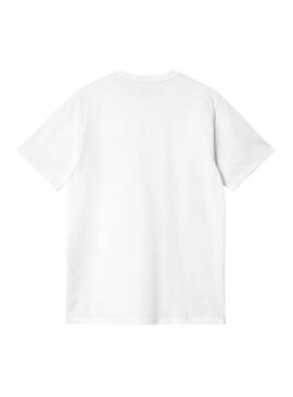 T-Shirt Carhartt Pocket Bianco per Uomo