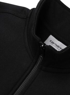 Felpa Carhartt Half Zip Nero per Uomo