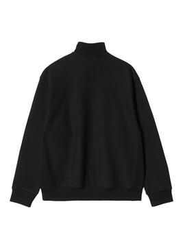 Felpa Carhartt Half Zip Nero per Uomo