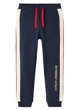 Pantaloni Name It Larke Tuta Sportiva Blu Navy per Bambina