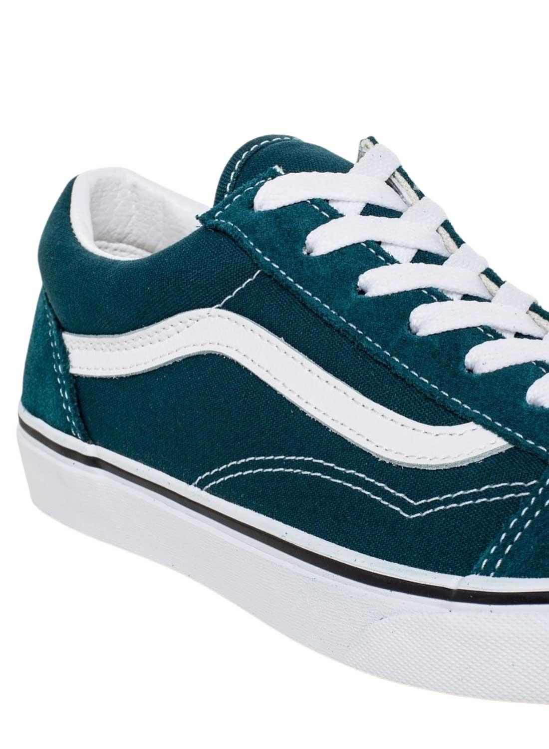 Sneakers Vans Old Skool Verde per Bambina e Bambino