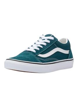 Sneakers Vans Old Skool Verde per Bambina e Bambino