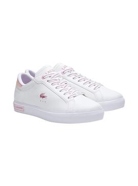 Sneakers Lacoste Powercourt Bianco per Donna