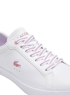 Sneakers Lacoste Powercourt Bianco per Donna