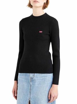 Pullover Levis Rib Batwing Nero per Donna