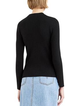 Pullover Levis Rib Batwing Nero per Donna