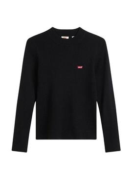 Pullover Levis Rib Batwing Nero per Donna