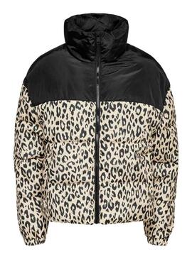 Giubbotto Only Becca Leopardo per Donna