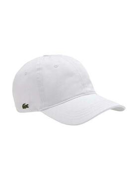 Berretto Lacoste Unisex Cotone Bio Bianco