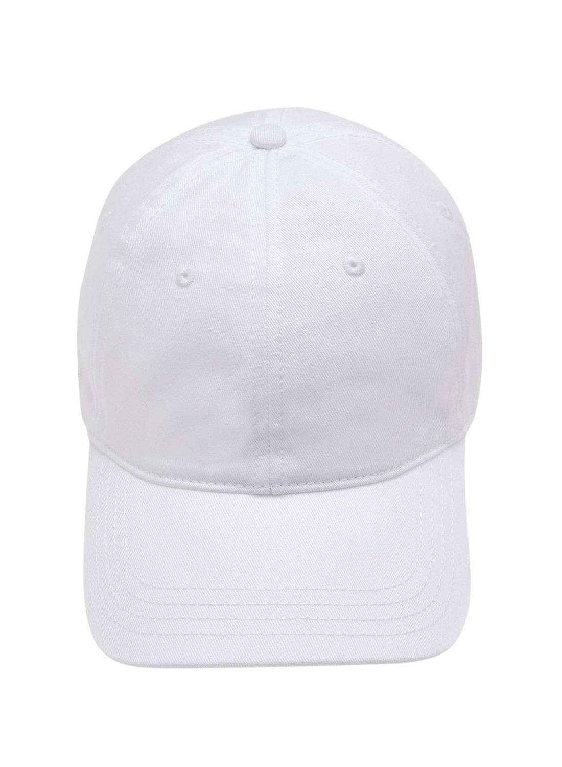 Berretto Lacoste Unisex Cotone Bio Bianco