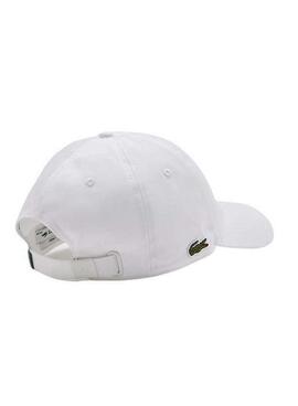 Berretto Lacoste Unisex Cotone Bio Bianco