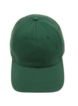 Berretto Lacoste Cotone Bio Verde Unisex