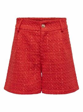 Short Only Kennedy Boucle Arancione per Donna