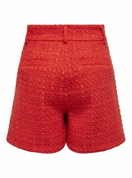 Short Only Kennedy Boucle Arancione per Donna