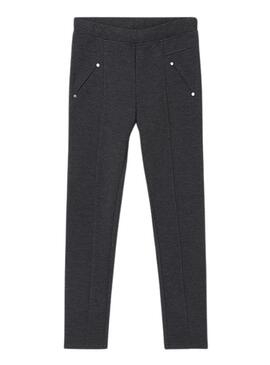 Pantaloni Mayoral Long Knitted Roma Grigio per Bambina