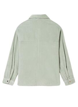 Overshirt Mayoral Velluto a Coste Verde per Bambina