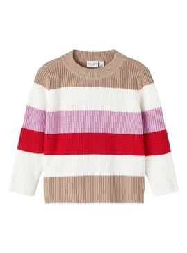 Pullover Name It Vajsa Marrone per Bambina