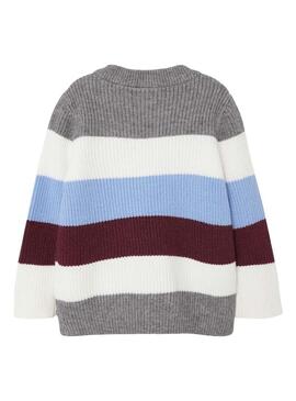 Pullover Name It Vajsa Grigio per Bambina