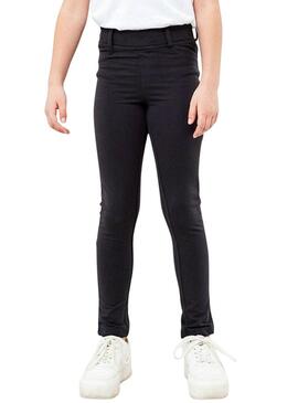 Pantaloni Name It Javi Solid Leggings Nero Bambina