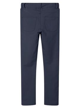 Pantaloni Name It Javi Solid Leggings Blu Navy Bambina