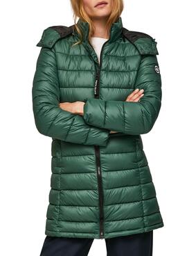 Cappoitto Pepe Jeans Imbottito Agnese Verde per Donna