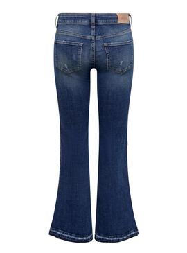 Jeans Only Tiger Flare Blu per Donna