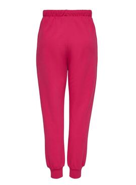 Pantaloni Only Cooper Tuta Sportiva Fucsia per Donna