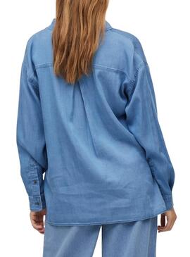 Camicia Vila Bista Oversize Blu per Donna