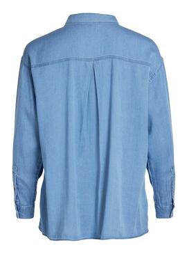 Camicia Vila Bista Oversize Blu per Donna