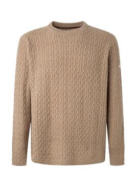 Pullover Pepe Jeans New Jules Beige per Uomo