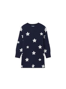 Vestito Mayoral Stelle Blu Navy per Bambina