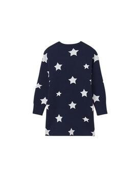 Vestito Mayoral Stelle Blu Navy per Bambina