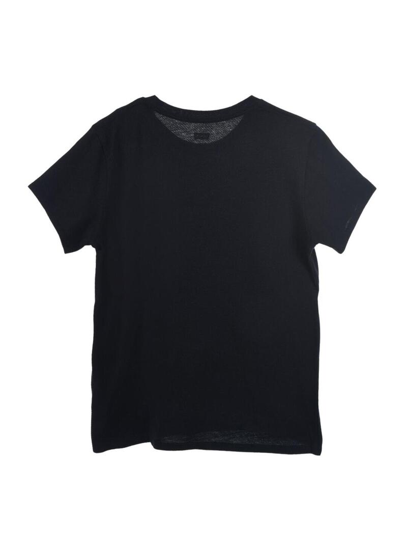 T-Shirt Levis Poster Logo Nero per Bambina