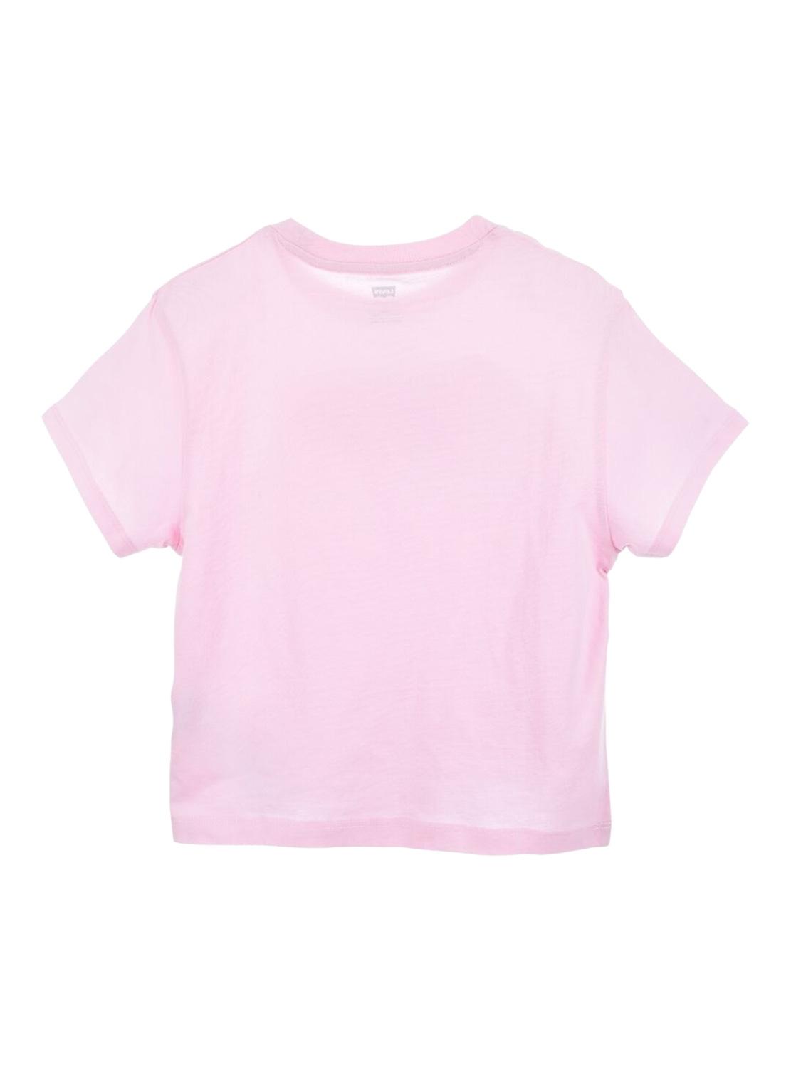 T-Shirt Levis Graphic Rosa per Bambina