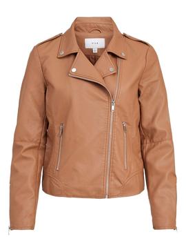 Giacca Vila Cara Biker Marrone per Donna