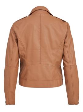 Giacca Vila Cara Biker Marrone per Donna