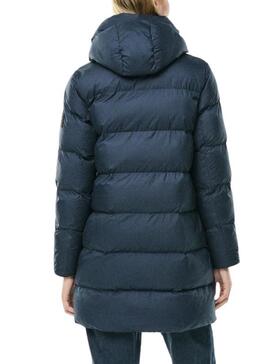 Giacca Ecoalf Manlie Acolchada Blu Navy per Donna