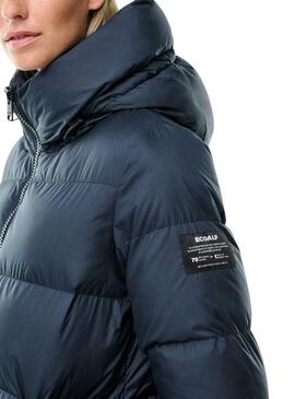 Giacca Ecoalf Manlie Acolchada Blu Navy per Donna