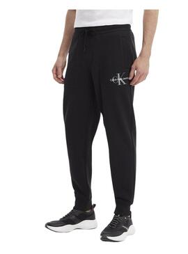 Pantaloni Calvin Klein Monologo Nero per Uomo