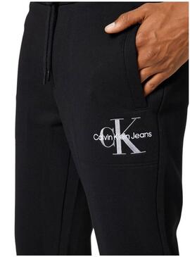 Pantaloni Calvin Klein Monologo Nero per Uomo