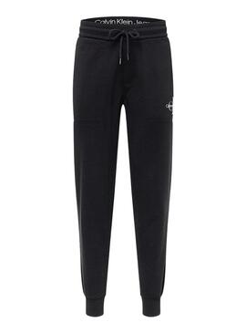 Pantaloni Calvin Klein Monologo Nero per Uomo