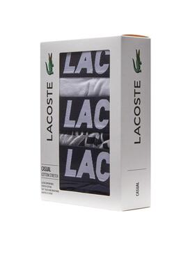 Pack 3 Mutande Lacoste Boxers Bianco Uomo